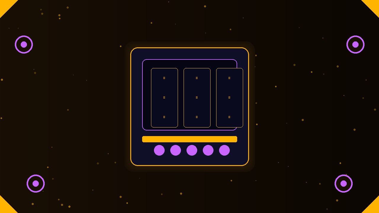 بانر رئيسي لعالم السلوتس - ماكينة سلوتس ذهبية مضاءة في الخلفية المظلمة الفاخرة